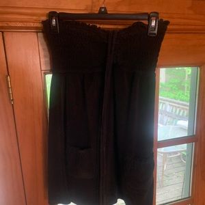 Black bathing suit cover up